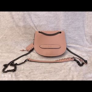 Crossbody Small Leather Bag - Pink